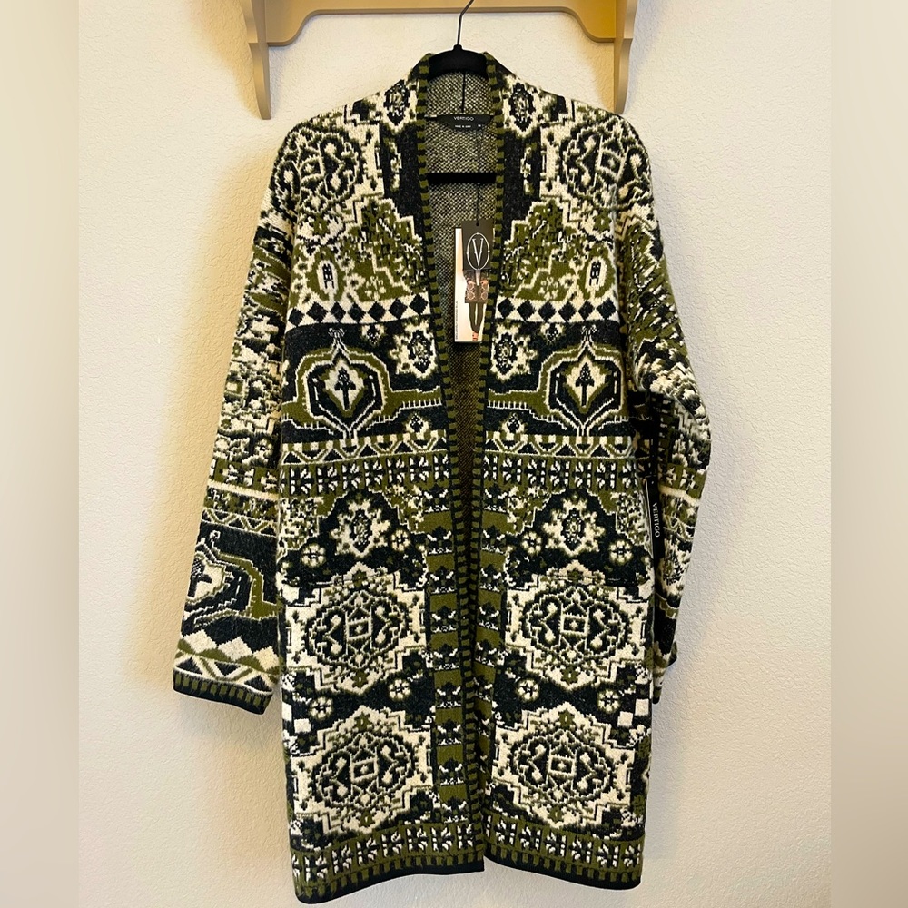 Vertigo Long Open Sweater